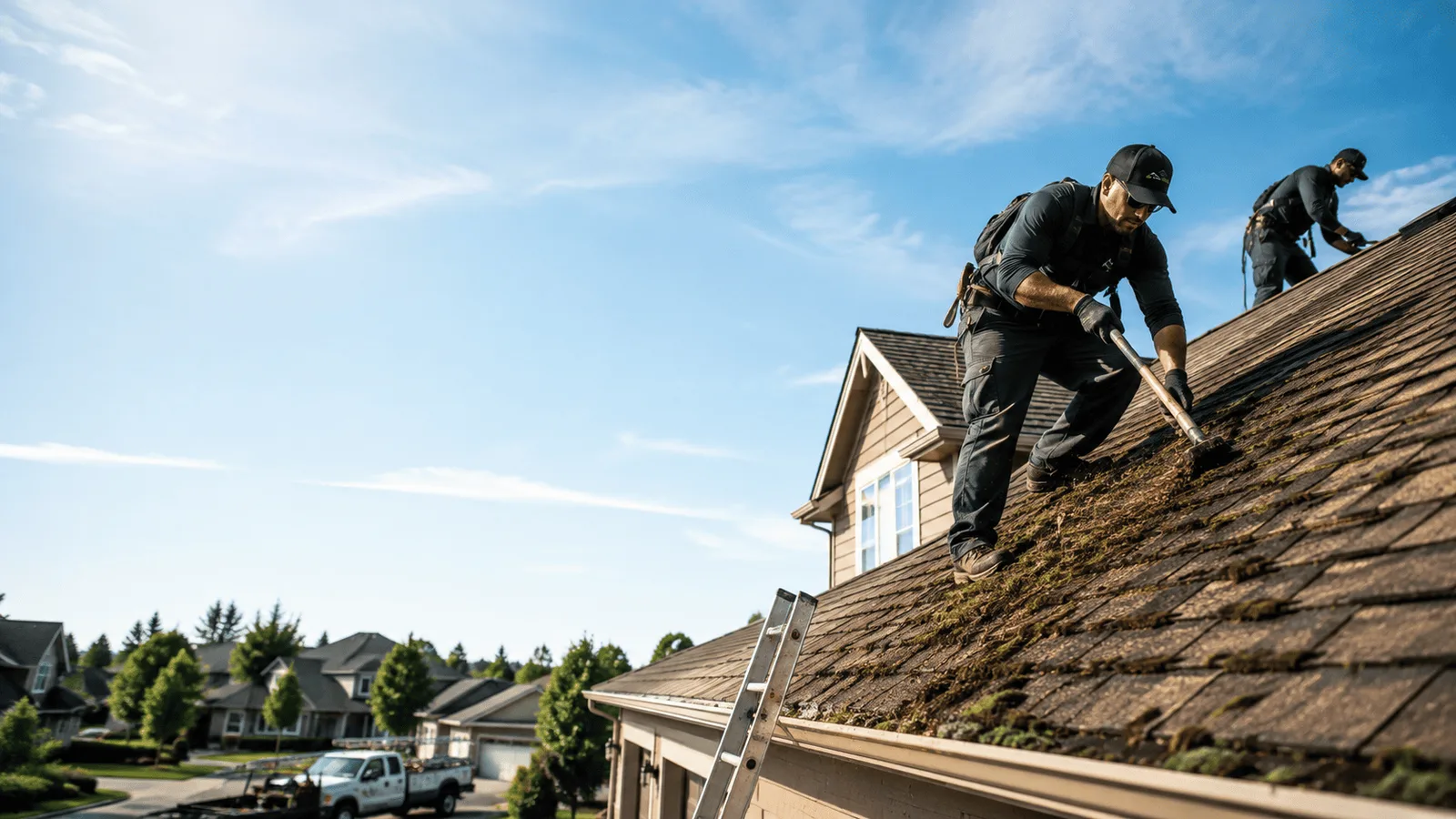 Roof Moss Removal in Cedar Point, KS near me
